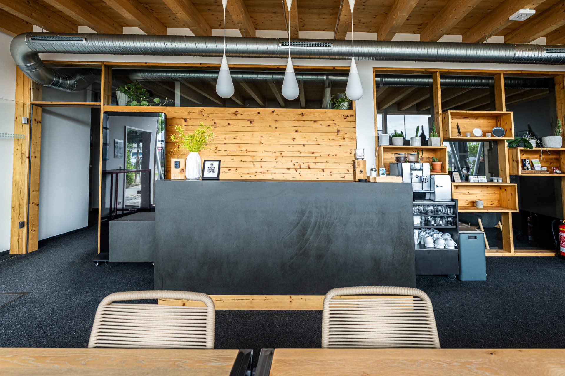 Empfang und Lounge